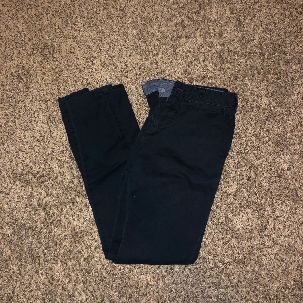 Mens Black Chino Dress Pants